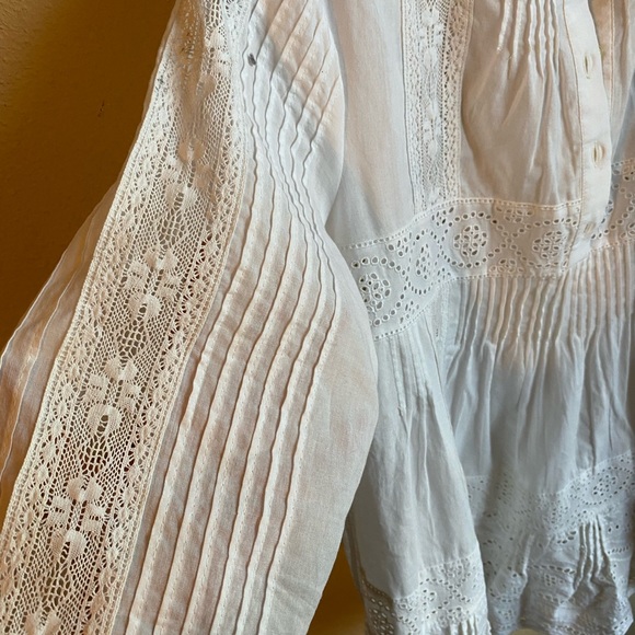 Sea New York boho peasant blouse size 8 - Picture 4 of 5